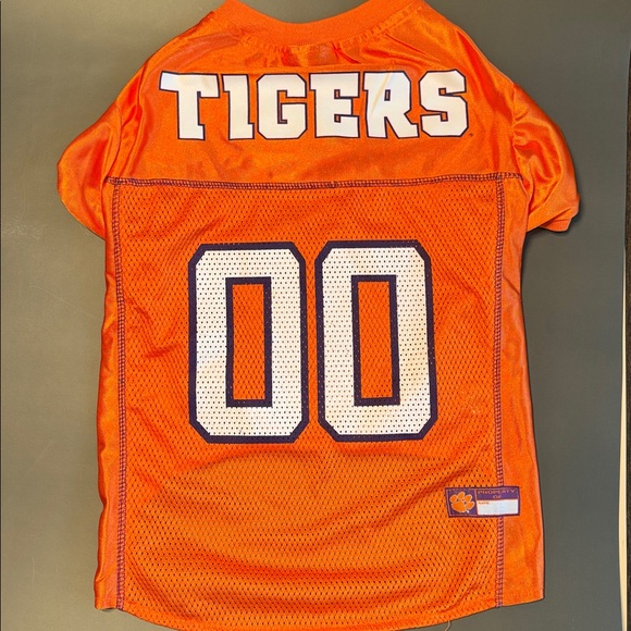 💜3/$15 Pets First Clemson Tigers Orange Dog Jersey - Picture 2 of 8